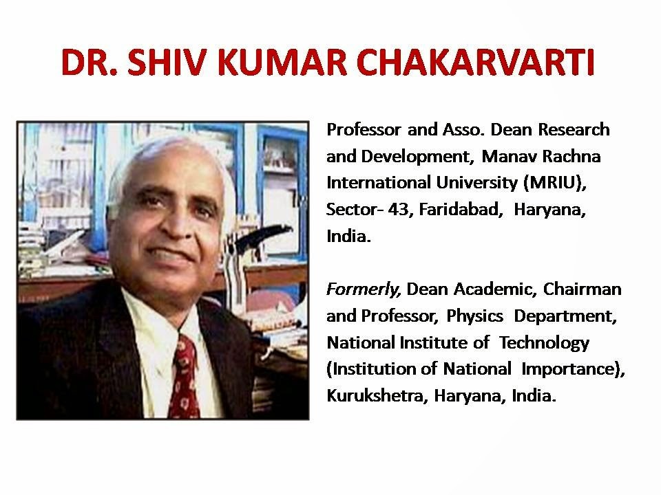 DR. SHIV KUMAR CHAKARVARTI