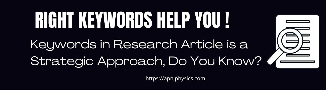 Keywords in research article