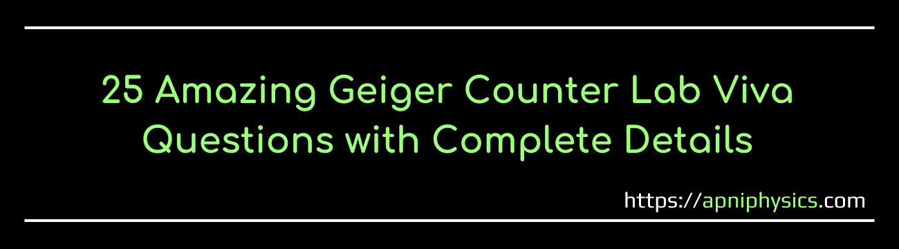 Geiger Muller counter-apniphysics