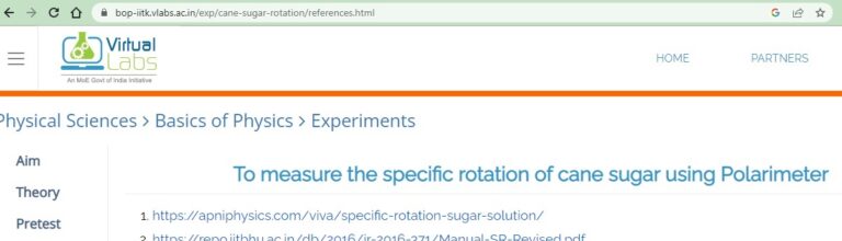 polarimeter experiment sugar solution