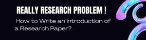 research problem