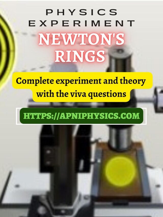 Newton's Ring Experiment Microscope